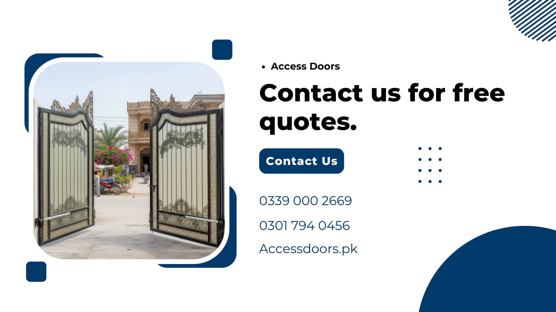 Best Automatic Swing Gate Installation Services in Pakistan - Contact Us
