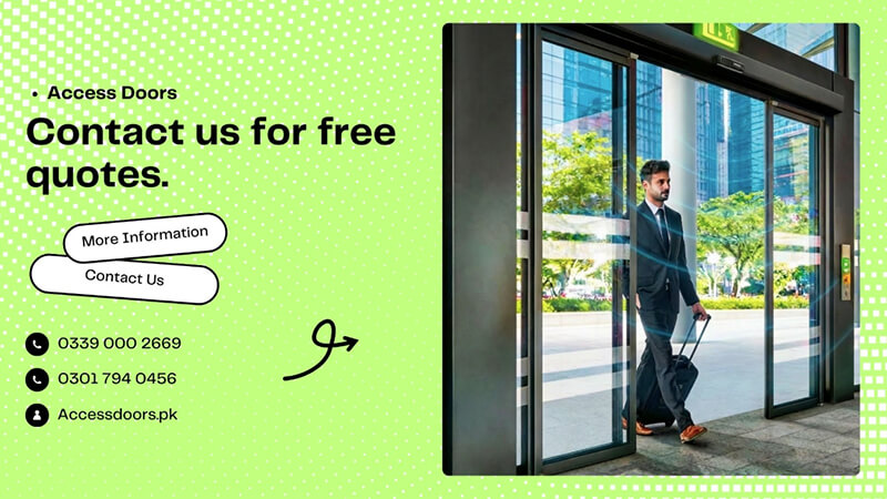 Professional Motion Sensor Glass Door Installation in Pakistan - Contact Us